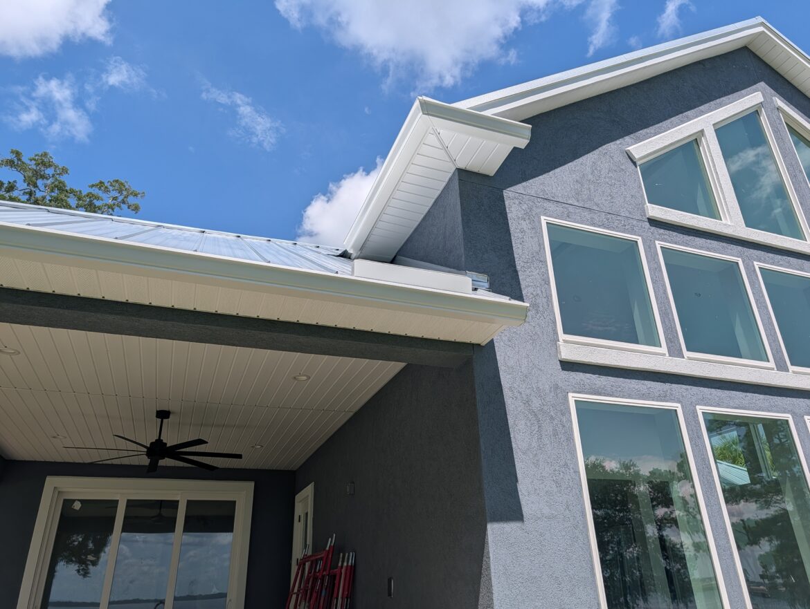 Simple gutters on a complex home